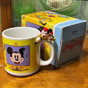 Vintage 1988 Disney Muggamals collectable Mickey Mouse mug with box